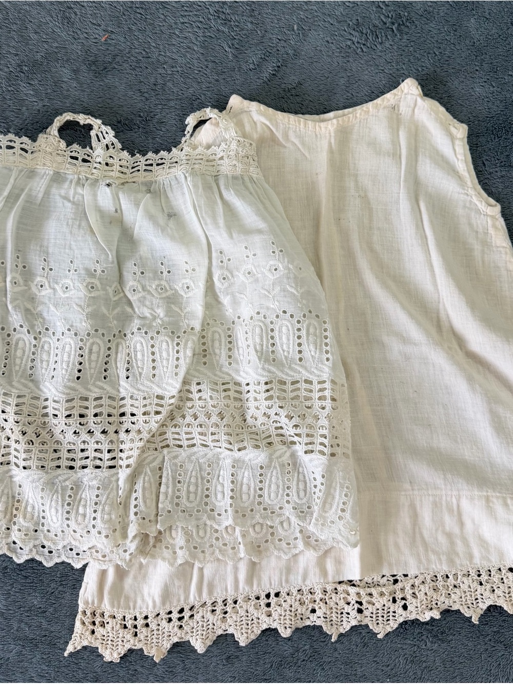 Lot of 2 Antique Infant Dresses